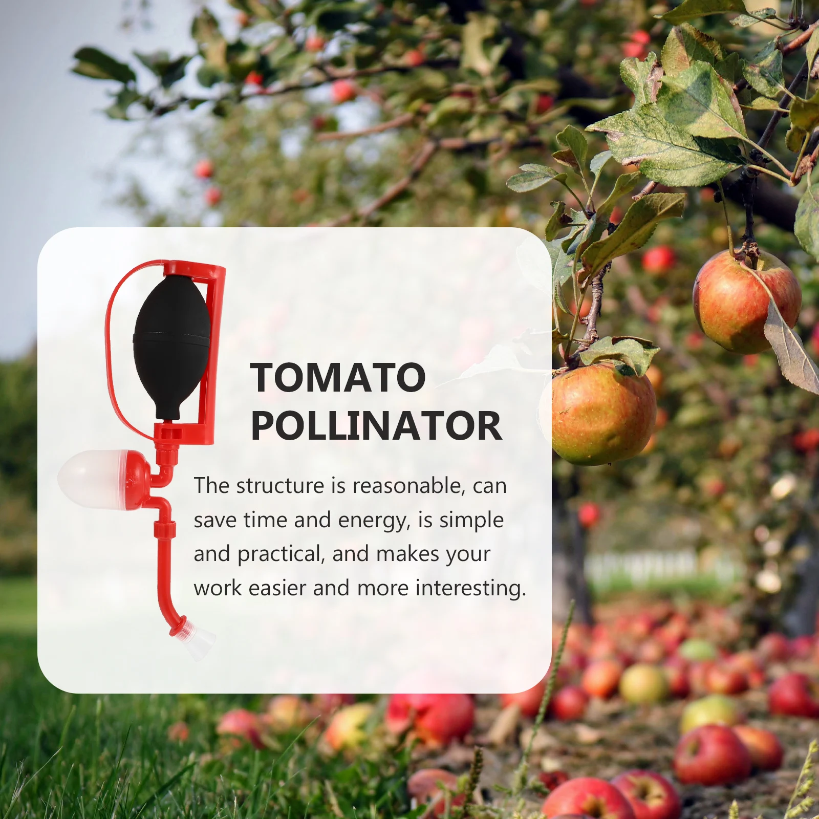 

Plastic H y Pollinator for Tomato Peach Tree Pear Cucumber Garden Tool Lightweight Plant Flower Pollen Transfer Gardening
