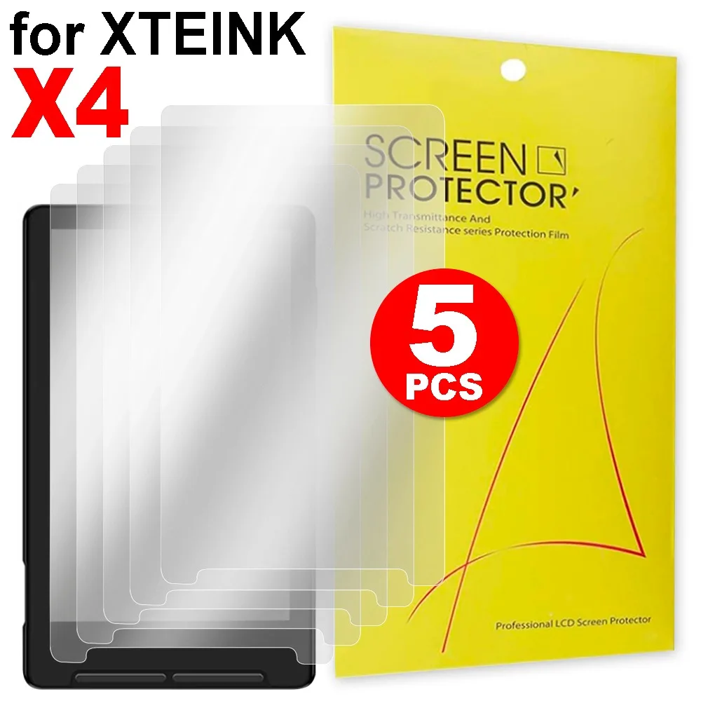 

1-5 шт. защитных пленок из мягкой ПЭТ-пленки для электронной книги XTEINK X4, прозрачные матовые защитные пленки HD для электронной книги XTEINK X4, не стекло