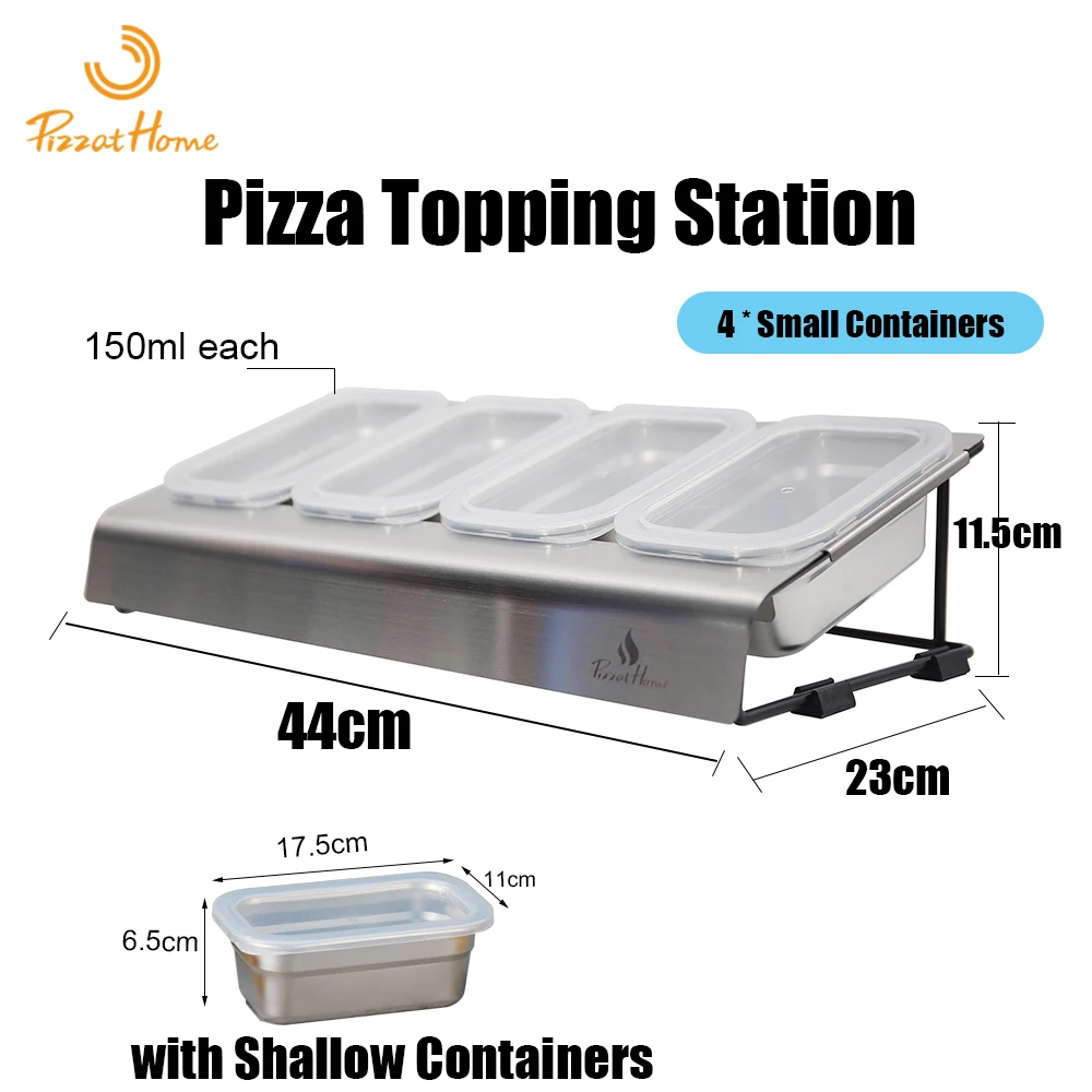 LNINNERY Récipient à ingrédients à pizza en acier inoxydable – Récipient à accompagnement avec 5 couvercles assortis pour récipient GN pour gastronomie et cuisine LNINNERY Récipient à ingrédients à pizza en acier inoxydable – Récipient à accompagnement avec 5 couvercles assortis pour récipient GN pour gastronomie et cuisine