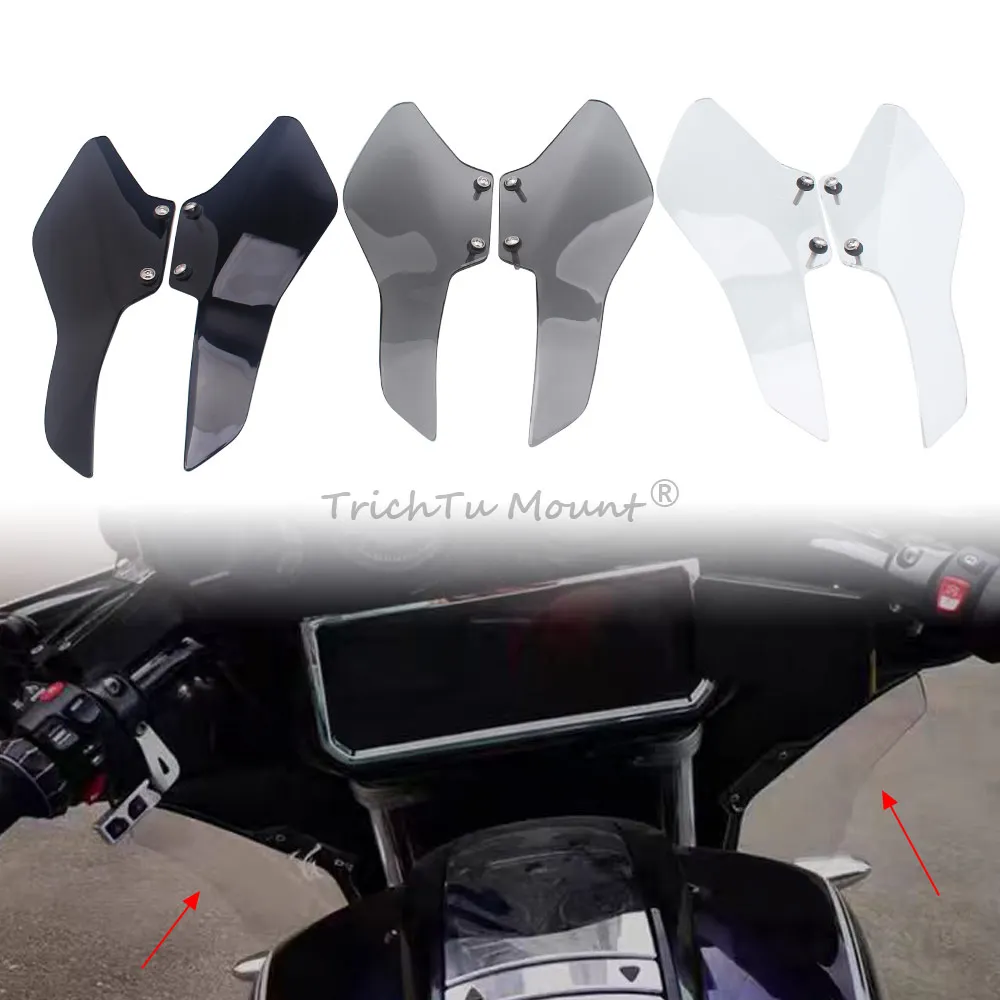 

Motorcycle Side Fairing Windshield Wind Deflector Leg Protector For BMW R18 R18B Bagger R18 Transcontinental 2021-2024