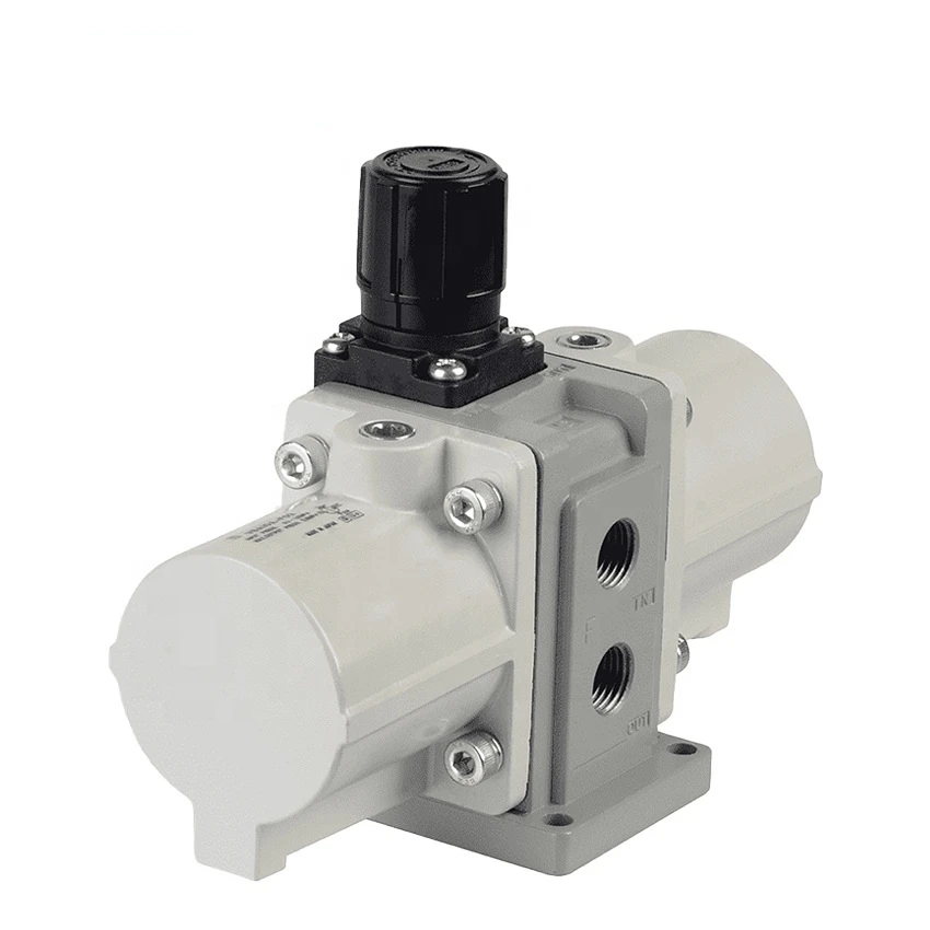 Series 1/4 Pneumatic Booster Regulator for Industrial Air Tank Accessories with Silencer