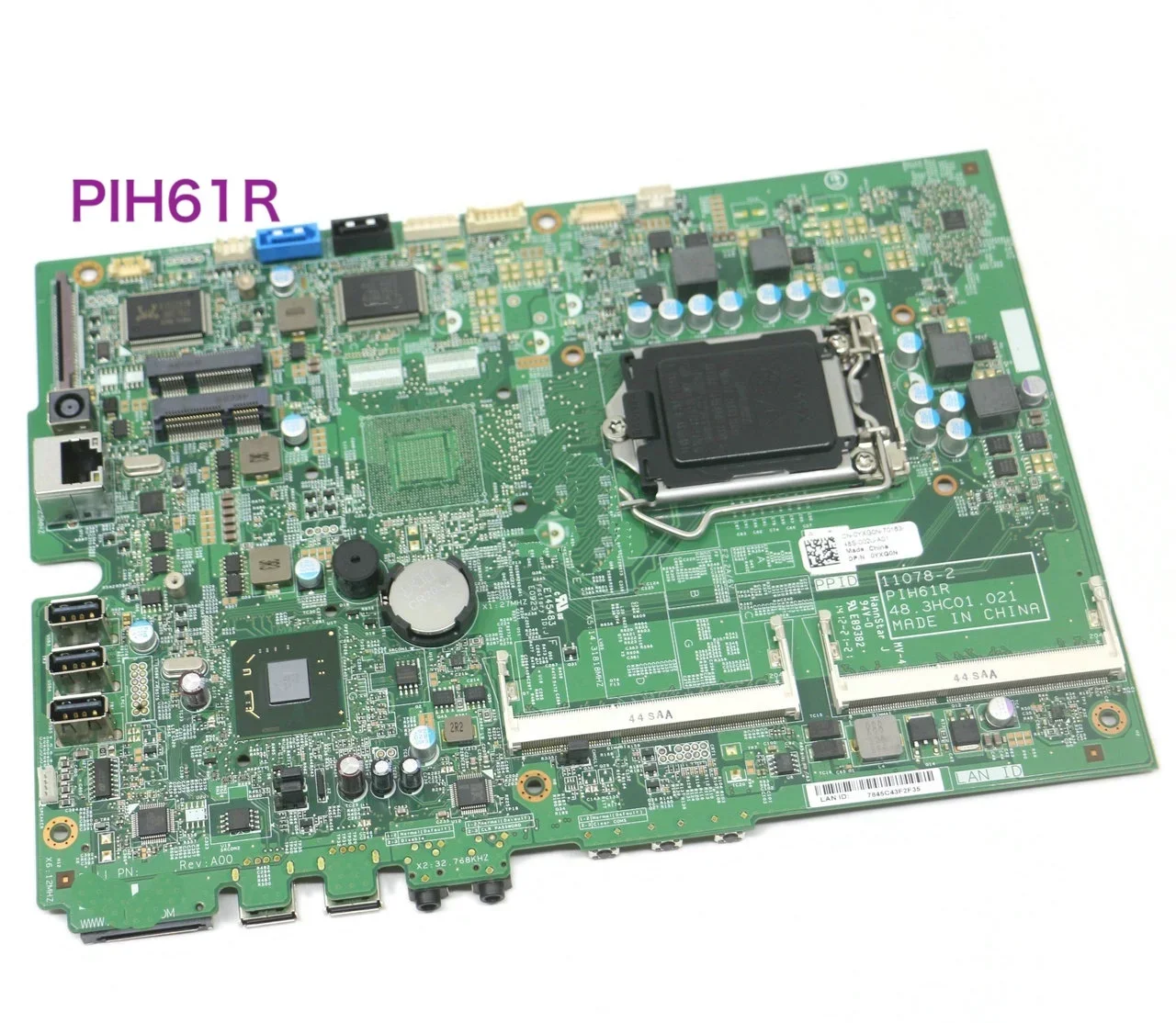 

Материнская плата для DELL 2020 CN-0YXG0N 0YXG0N YXG0N PIH61R 11078-2 48.3HC01.021, материнская плата, 100% протестирована, ОК, полностью работает