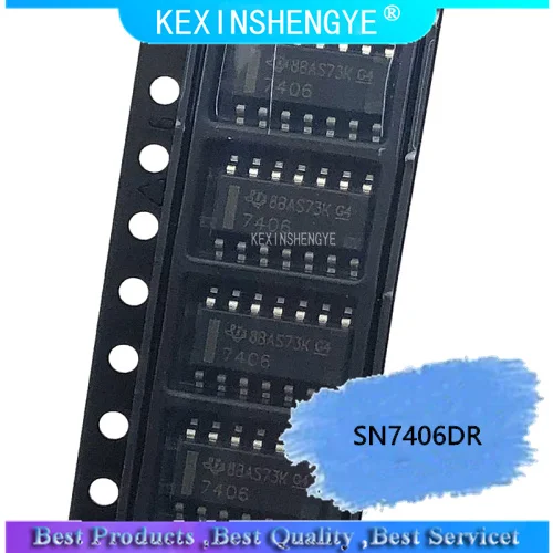 100% جديد وأصلي SN7406DR رباعي المدخلات أو بوابة المنطق بوابة IC DIP-8