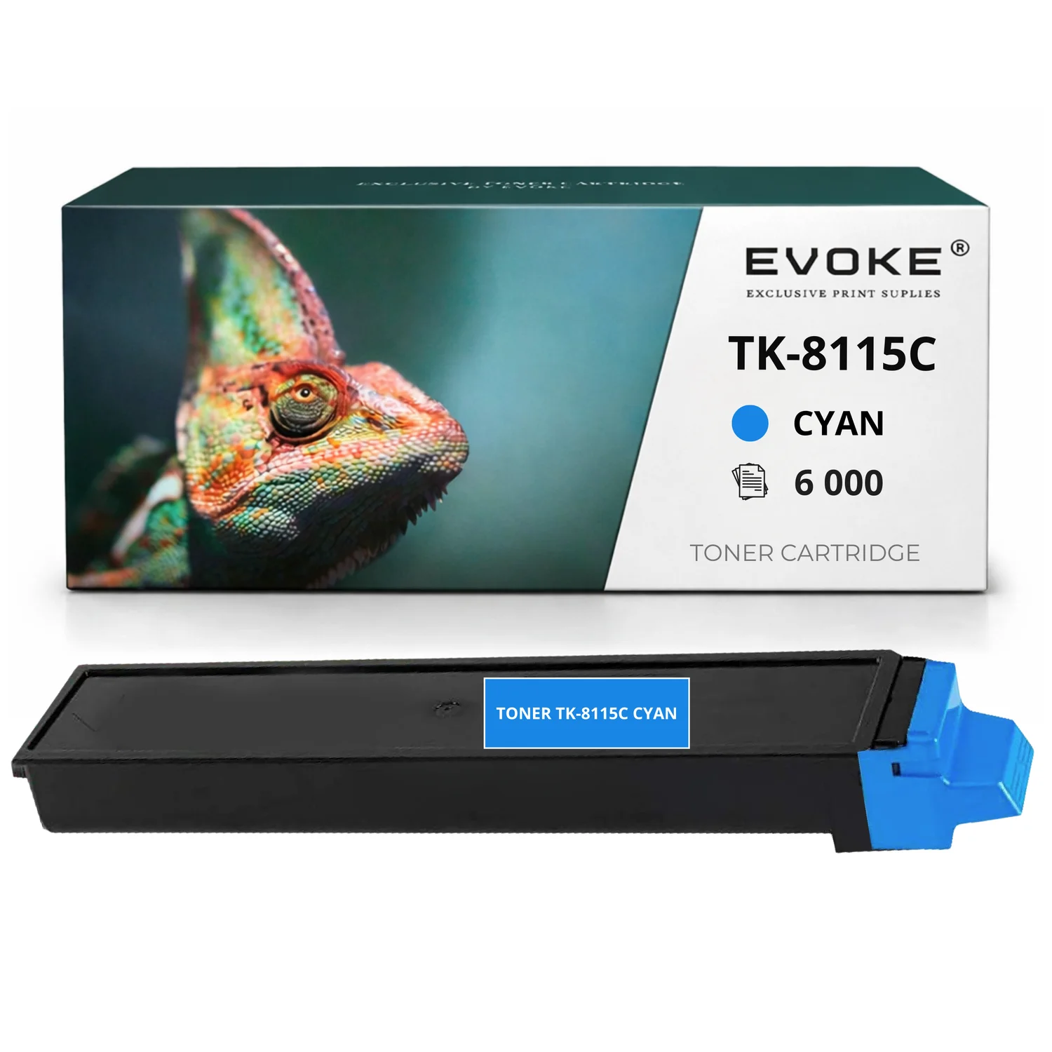 Evoke compatibele toner voor Kyocera Tk8115 Tk-8115 Tk-8115C Tk8115C cyaan 6000 pagina's Ecosys M8124Cidn M8130Cidn M8130Cin