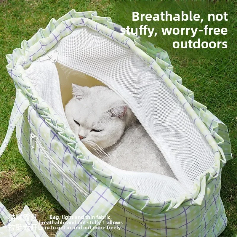 Cat bag out portable bag back cat bag crossbody  dog  cat schoolbag backpack  pet supplies