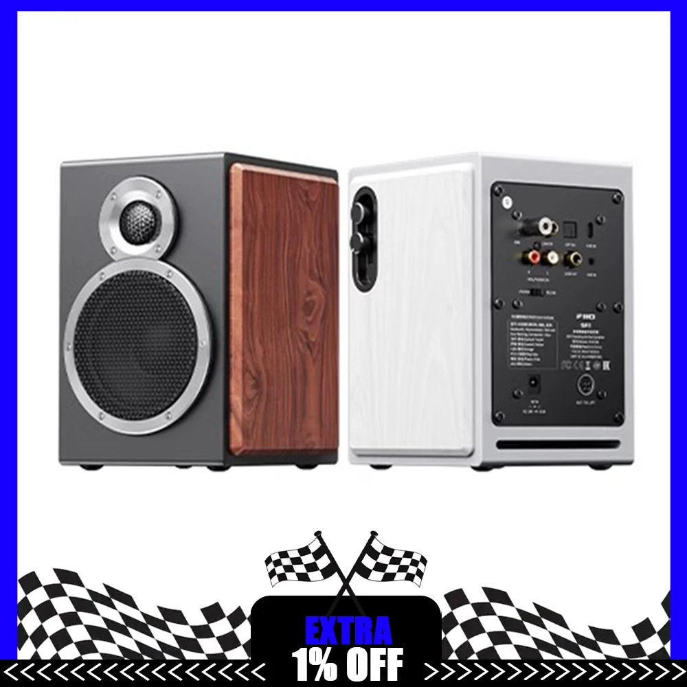 FiiO SA1 Active Speaker Desktop Bluetooth Speaker HIFI Sound Quality 31 Segment High-precision Lossless Customize PEQ LDAC APP