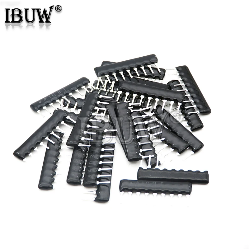 10pcs 5PIN 9PIN exclusion Network Resistor array DIP 100 220 330 470 510 680 1K 1.2K 1.5K 2K 2.2K 3.3K 4.7K 10K 100K ohm