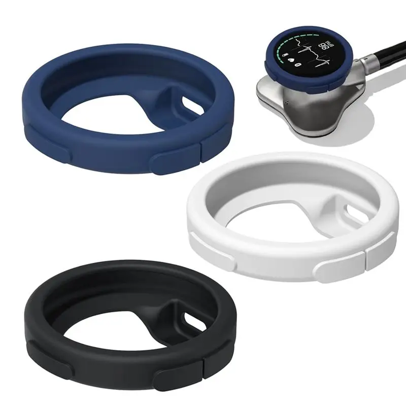 A01F-For EKO CORE 500?  Digital Stethoscope,Dustproof Plug Design, 3-Pack Silicone Protective Cover Preventions Dust