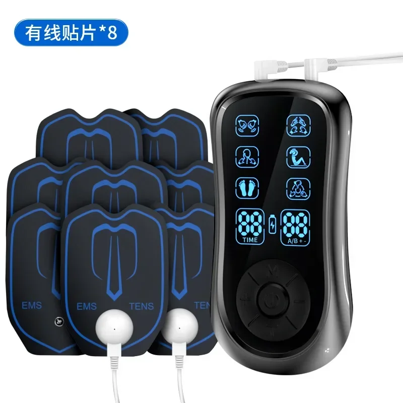 TENS & EMS Multifunctional Double Pulse Massager Digital Meridian Physiotherapy Electronic Pulse Massager