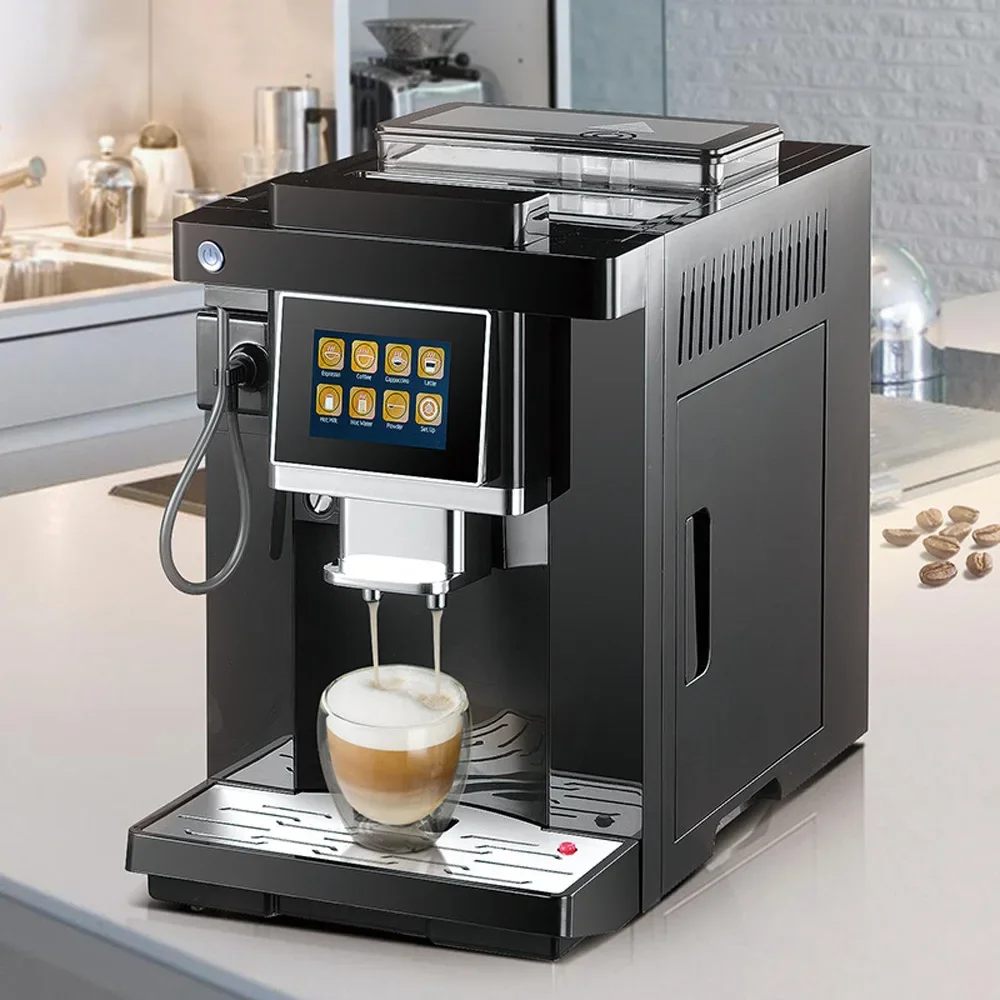 Intelligent Coffee Machine Touch Screen Smart Coffee Maker Household Automatic Italian Grinder Machine