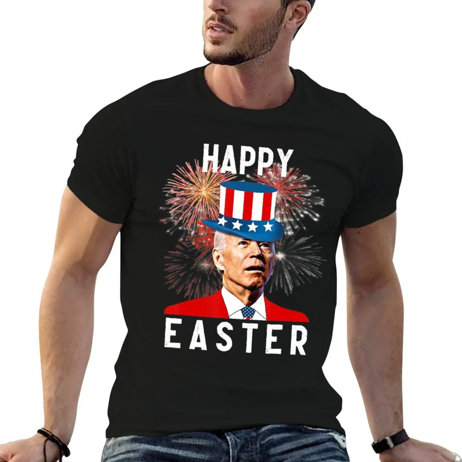 

t man T-Shirt Happy Of Easter shirt man For Joe Biden shirts pack graphic July Fun for cotton 4th t