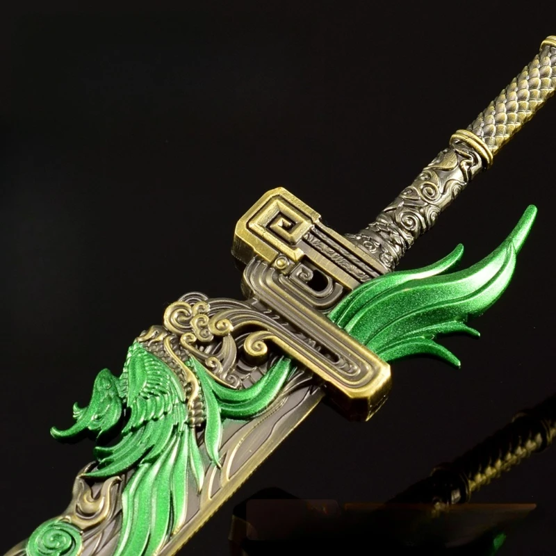 30 cm Longque Broadaxe Naraka: Giochi Bladepoint Modello periferico Figura bambola Decorazione Collezione di giocattoli Decorazioni per la stanza Giocattolo regalo