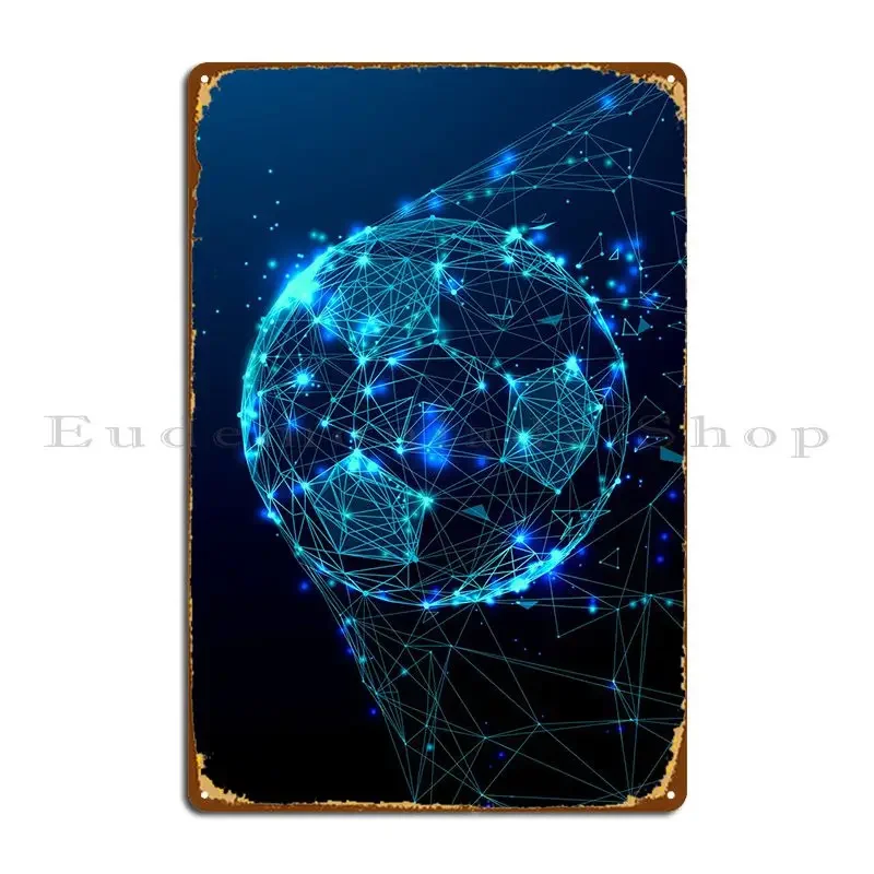 Футбольные ворота, футбольная металлическая табличка, постер, бар, персонализированная гостиная, настенная пещера, гараж, жестяная вывеска, постер