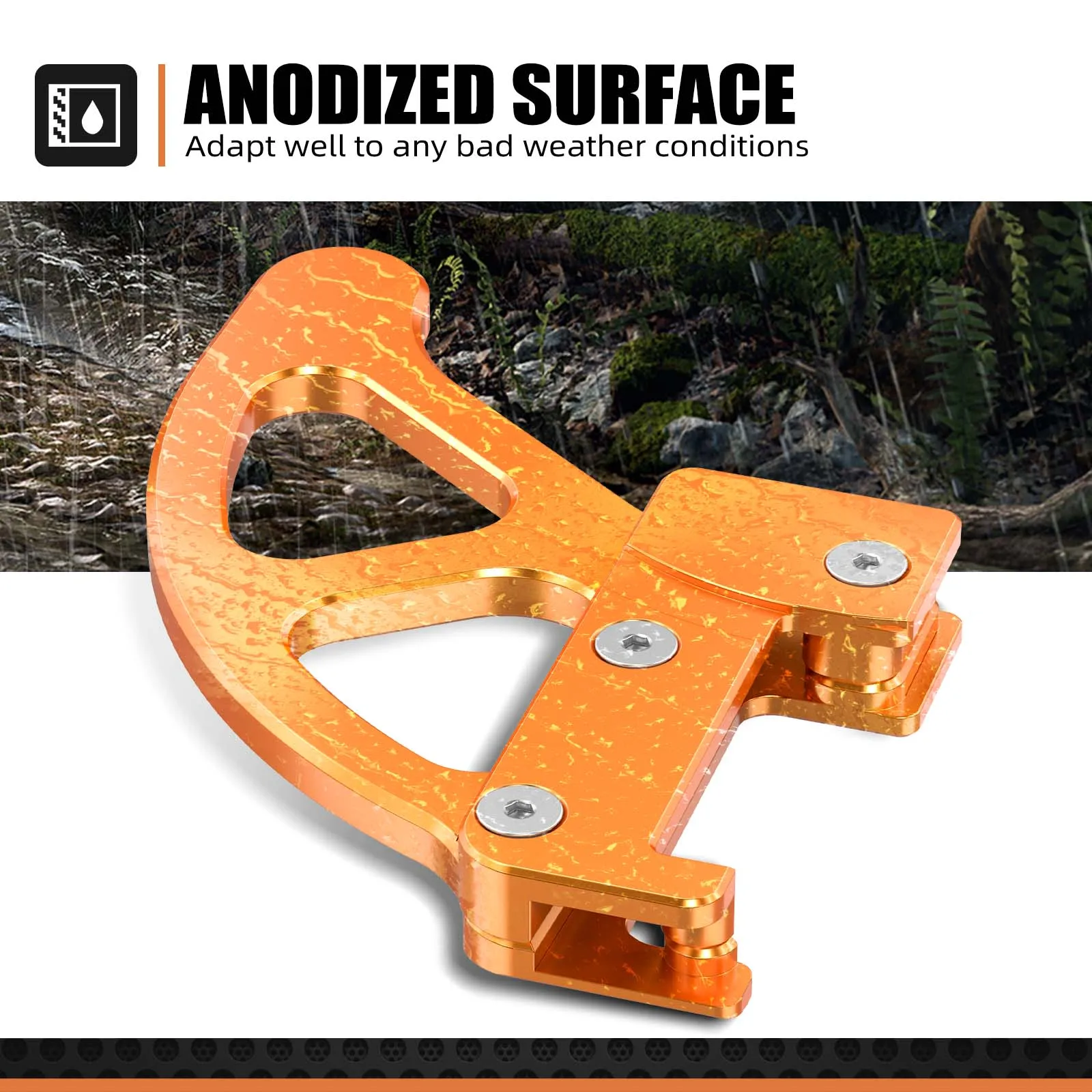 NICECNC Bremsscheibenschutz hinten für KTM EXC 300 EXC XCW XCFW EXCF SX SXF XC XCF 125 250 350 450 530 2004–2022 für Husqvarna TE300