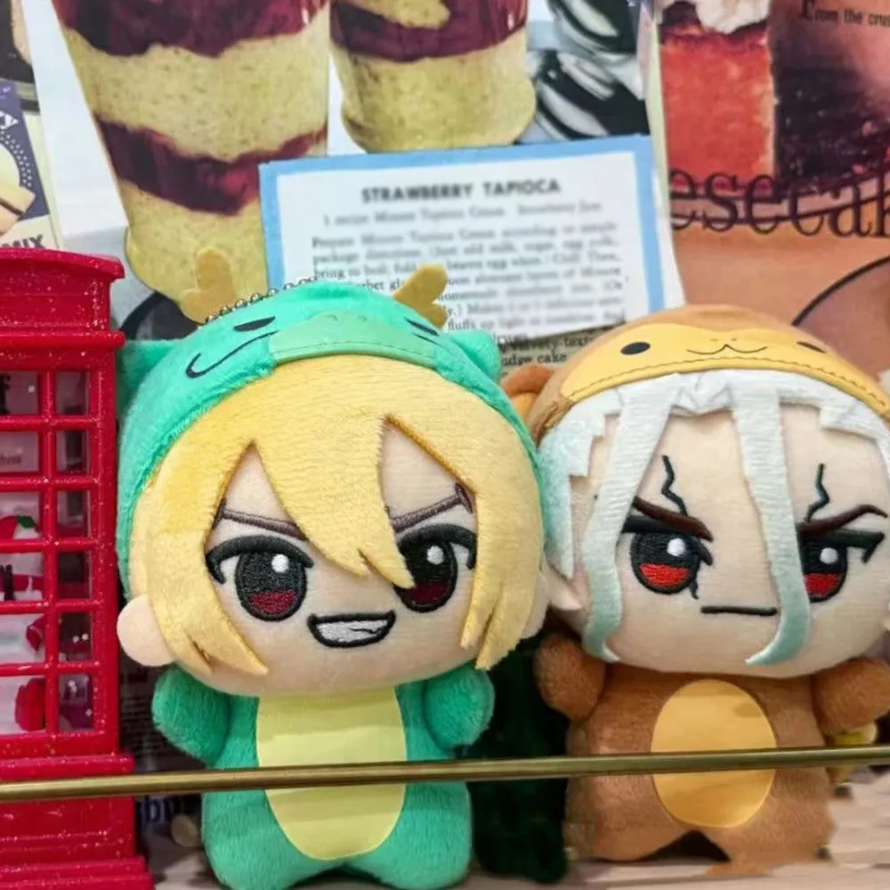 

10CM Anime Dr.STONE Senku Ishigami‌ Nanami Ryusui Cosplay Plush Doll Backpack Pendant Keyring Accessories Collect Holiday Gifts