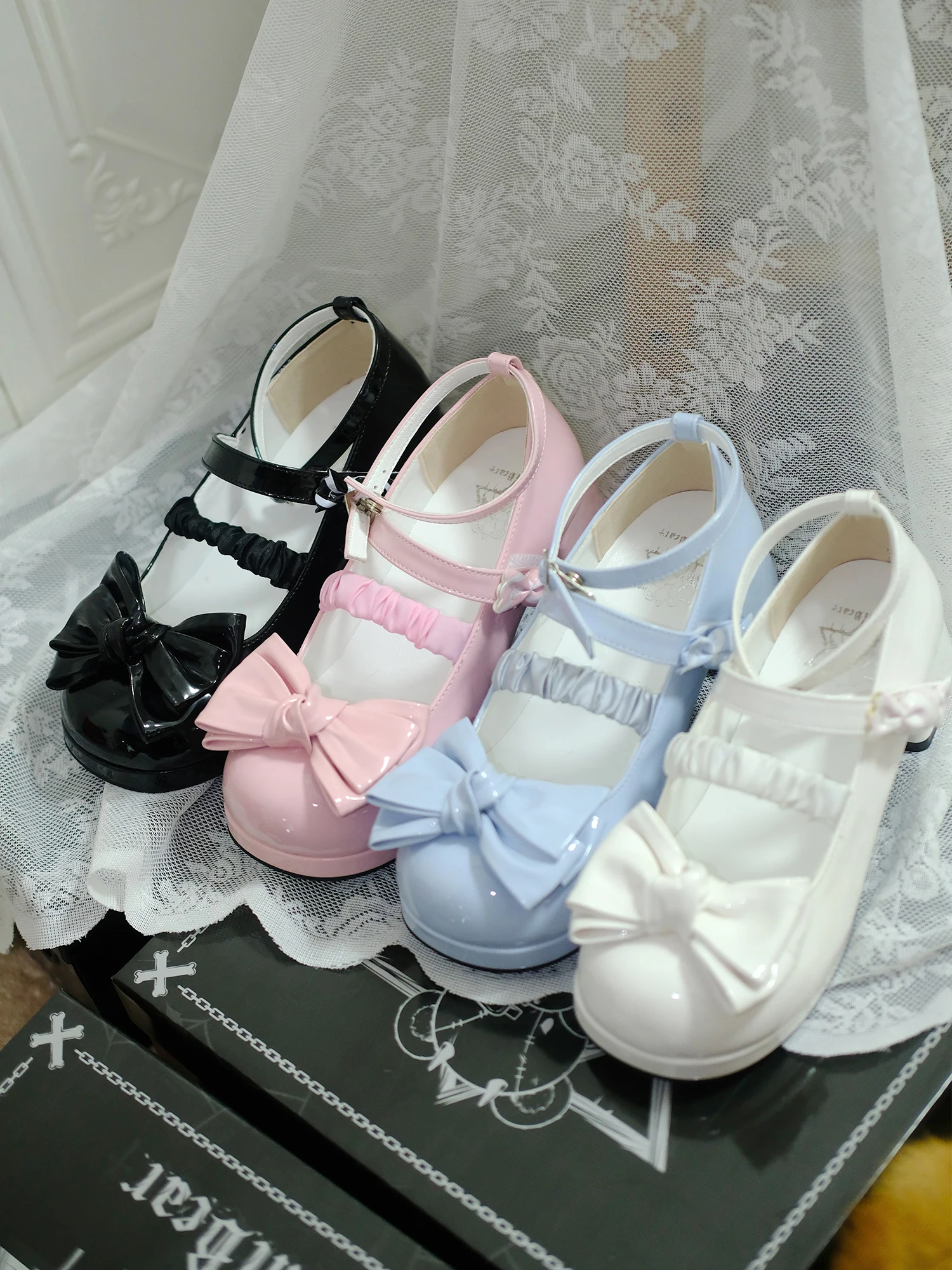 

Candy Sweetheart Thick Soled Leather Shoes Female Summer Y2k Subculture Coarse Heel Lolita Tall Punk Shoes Female