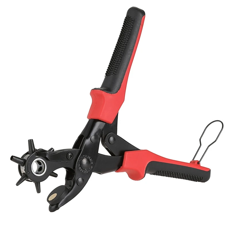 Leather Hole Punch Belt Hole Puncher For Leather, Revolving Punch Plier Kit Leather Punch Plier For Leather