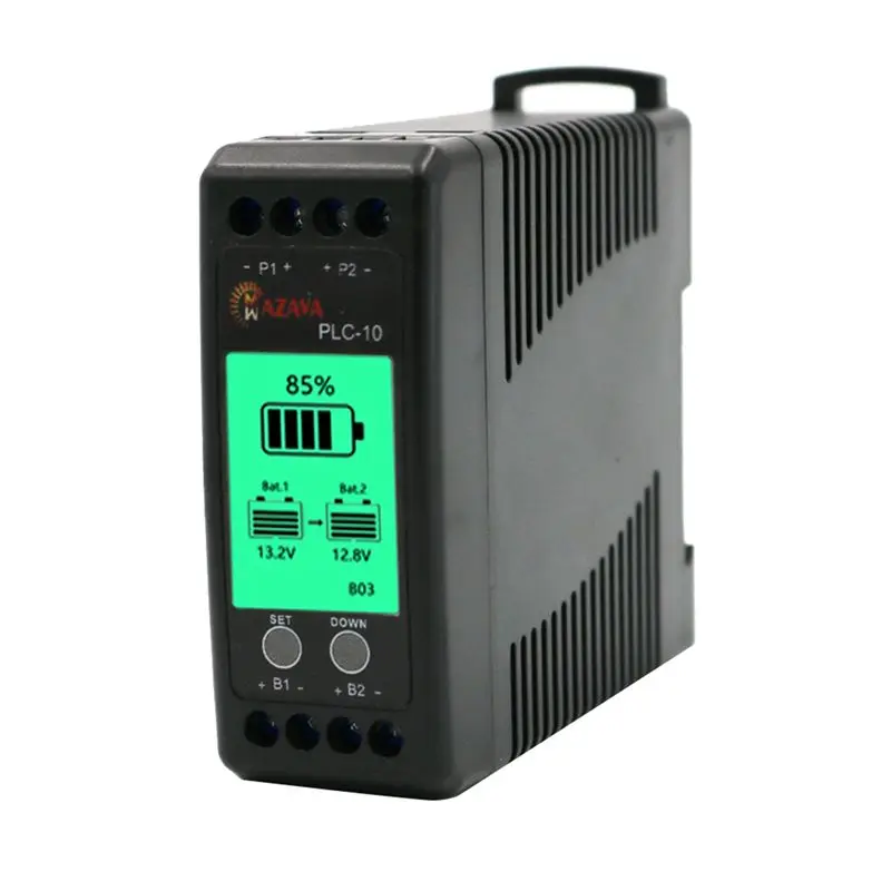 ABUO-2X Mazava PLC-10 Battery Equalizer Active Gel AGM Lead Acid Li Li- Lifepo4 Battery Balancer 2S 2P 12 24 36 48 96 V view 2