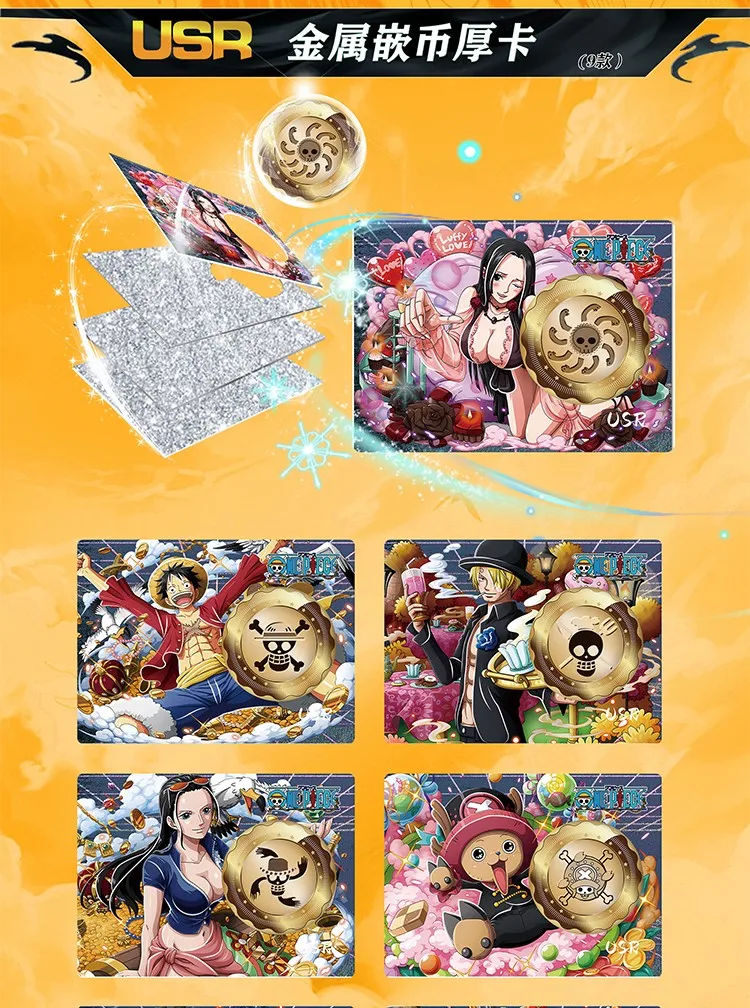 One Piece Cards The Straw Hat Pirates Nami Luffy Zoro SP Diamond Inlaid Card PR Battle Mirror Card CP Grating Collection Cards