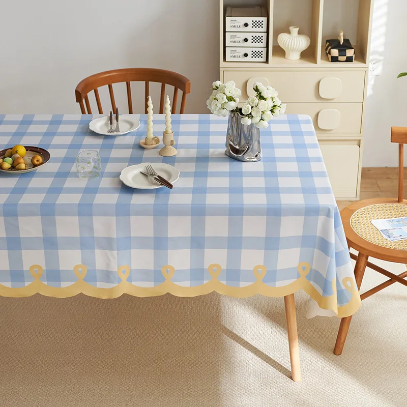 Irregular-Shaped Waterproof Decorative Fabric Fresh Atmospheric Tablecloth for Coffee Dining Tables And Stalls