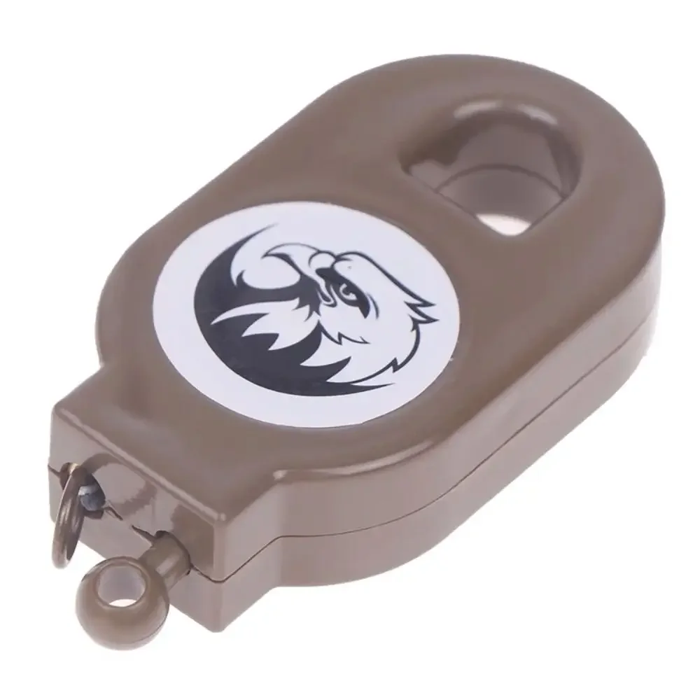 Durable Steel Wire Hunting Keychain PE Wire Rebound Quick Setting Trap Clip Retractable Easy Pull Buckle Outdoor Hunting Tool