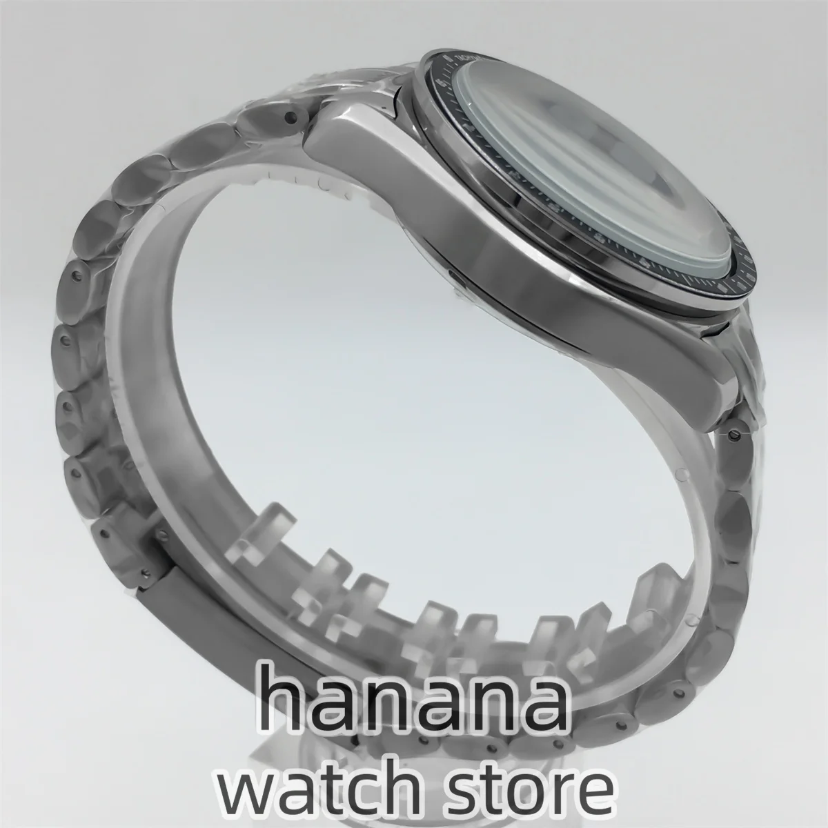 Мужские часы 40 мм, металлический корпус, подходит для механизма VK63, аксессуары для часов, детали для часов, подходит для ремешка 20 мм, коробка для часов