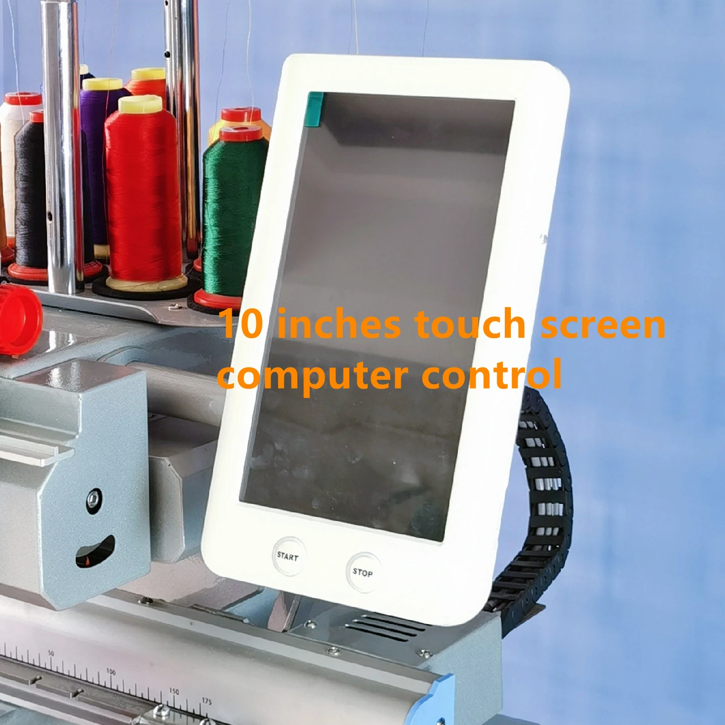 Yonthin Hot Commercial Computerized 1501 1201 Single Head Embroidery Machine for Caps T-shirt logo Patch Maquina De Bordado