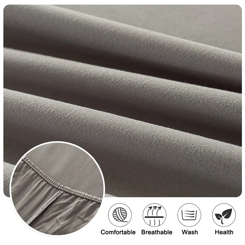 Waterproof Mattress Cover for Double Bed Hotel Solid Thin Mattress Protector Bed Cover Dust-proof Fitted Sheet Twin Queen King