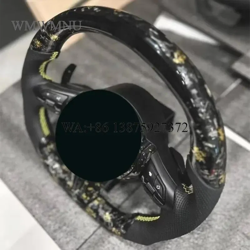 Wmwmnu For F31 F30 Racing Car Forged Carbon Fiber Video Game Steering Wheel LED Sport Car Parts