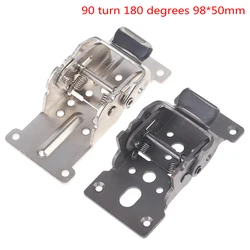 1PC 0-90-180 Degree Self-Locking Folding Hinge Table Leg Folding Furniture Hinge