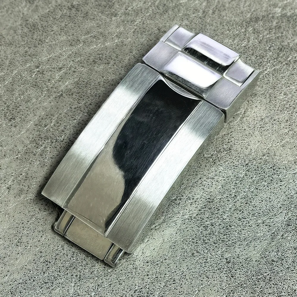 20 مللي متر حزام ساعة اليد المواد المطاطية التكيف VK63/NH35 حركة الفولاذ المقاوم للصدأ للطي مزلاج السلامة أجزاء الساعة وزارة الدفاع