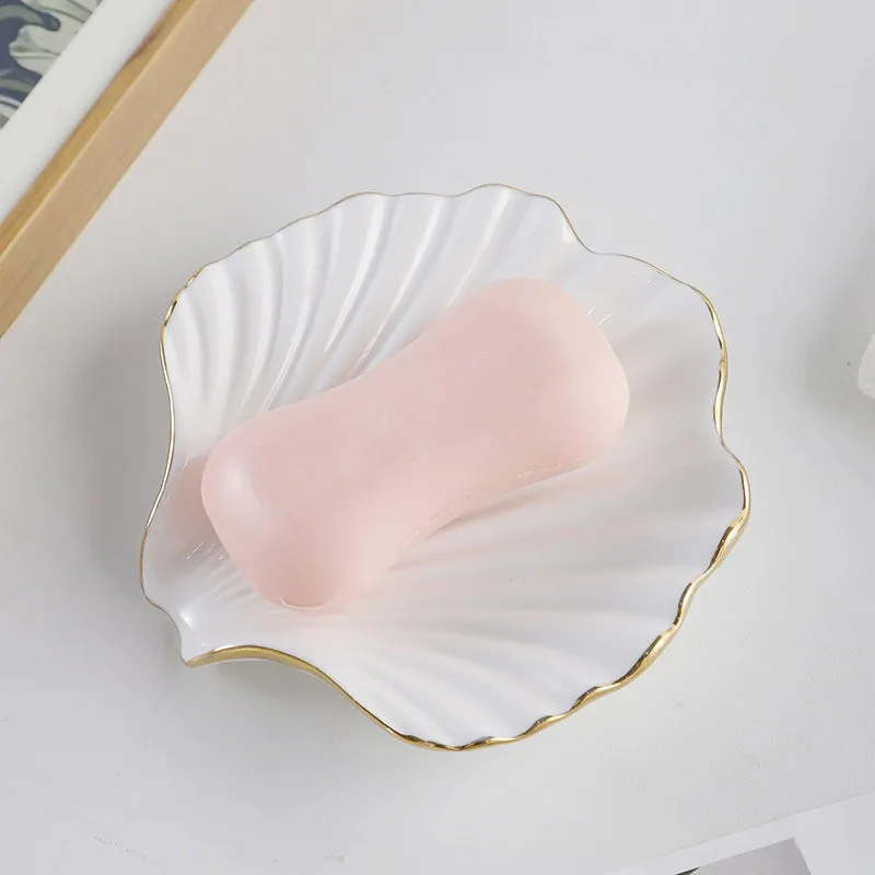 

Automatic Drainage Luxury Soap Dish-No Drill Design Multiple Pattern Options