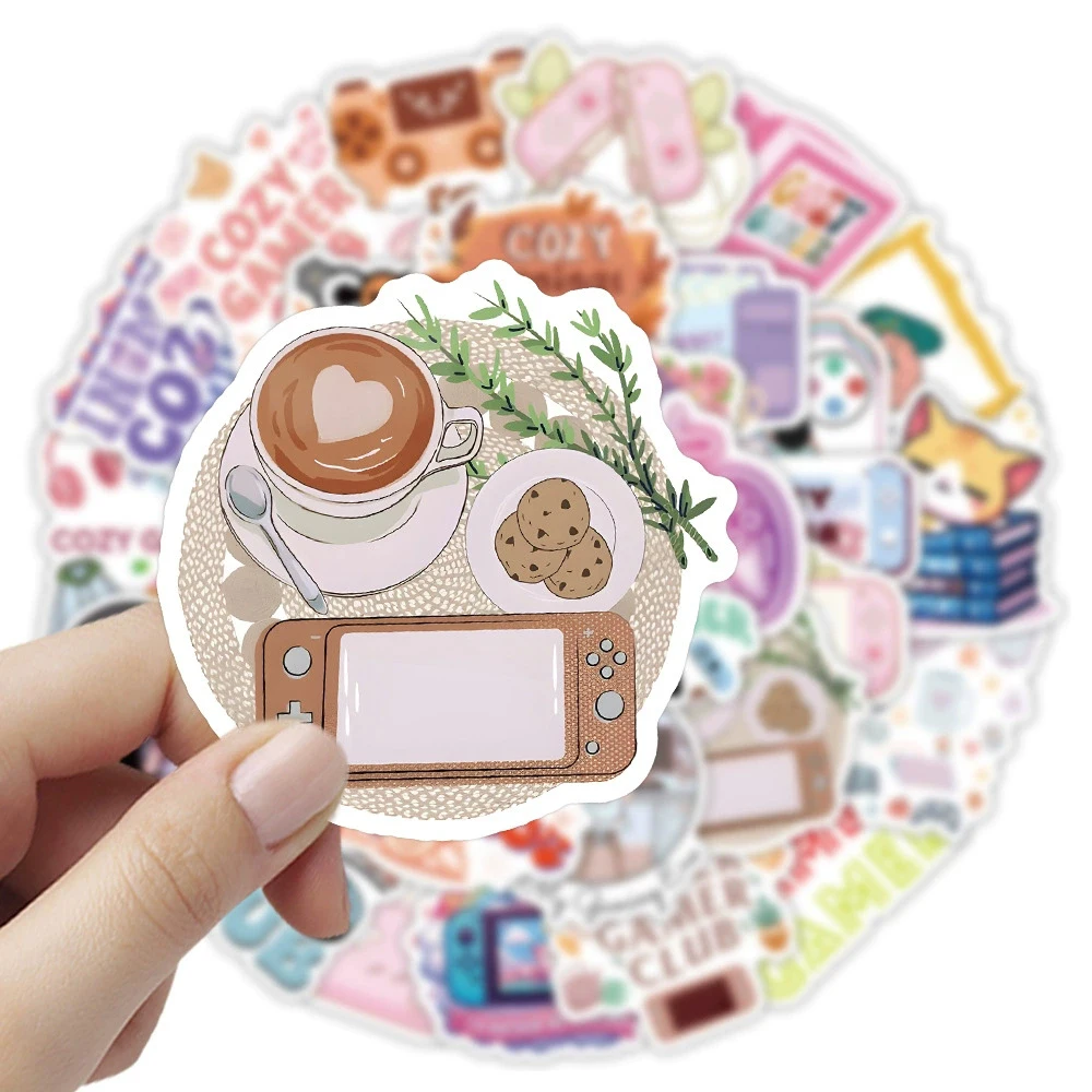 10/30/50 Stuks Cartoon Gezellige Gamer Leuke Graffiti Stickers Esthetische Decals Voor Kid Speelgoed Skateboard Koffer Gitaar diy Sticker Decor