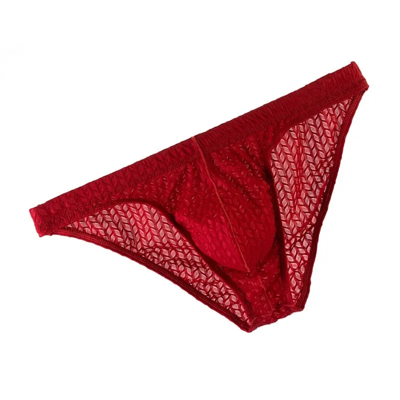 

Mens Lace Jacquard Underwear Sexy Sheer Briefs Low Rise Comfort Fetish Underpants Men's Erotic Transparent Lingerie Sensual