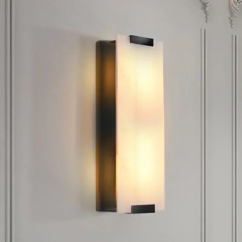 LED Modern Luxury Marble Designer Home Decoration Wall Lamp Natural Marble Creative Hanging Lamps for Dinning Room Decor