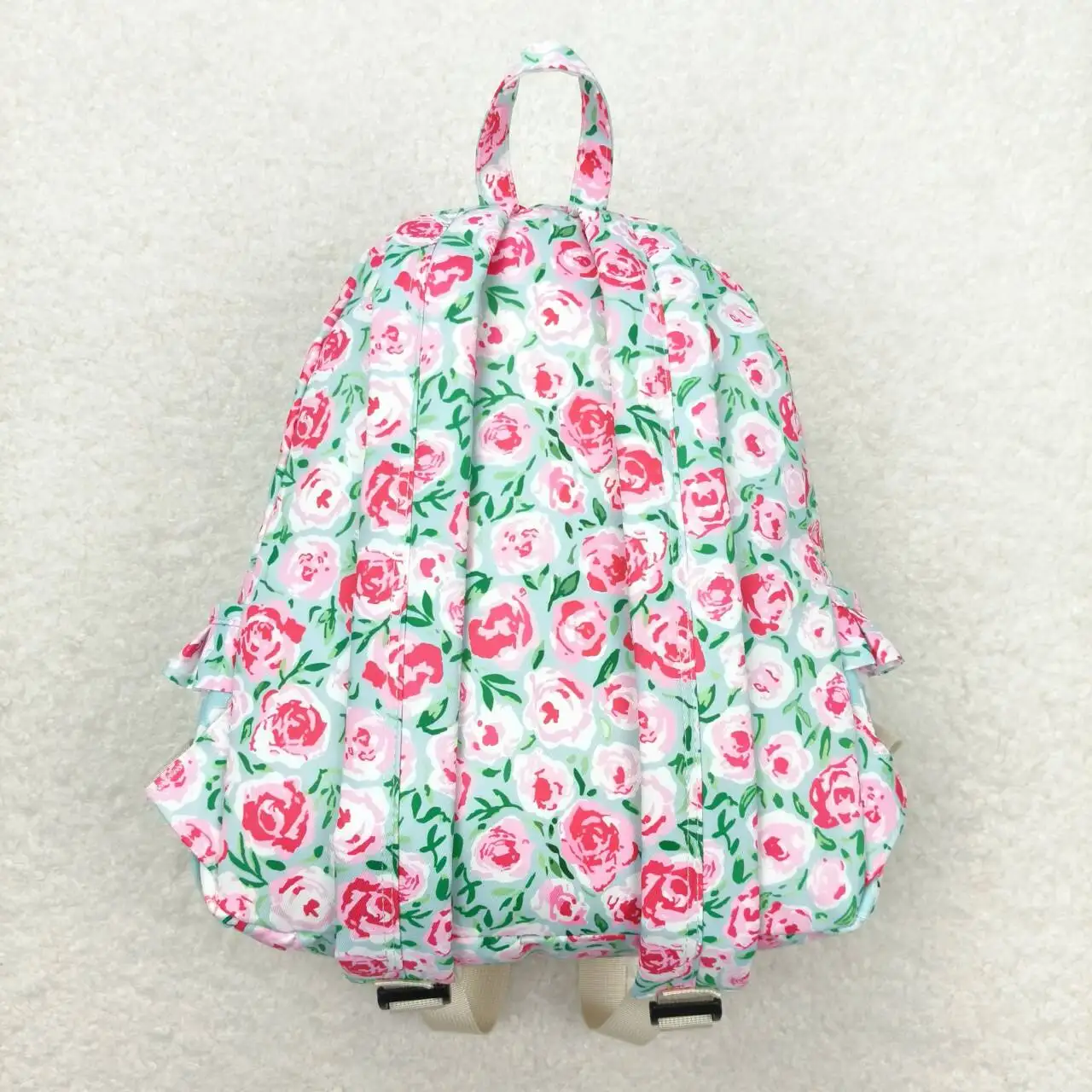 Wholesale Baby Girl Backpack Floral Ruffle Daypack Toddler Children Outdoor Portable Kids Flower Boutique School Bag