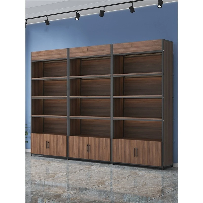 Shelf Product Display Cabinet Supermarket Store Tobacco and Alcohol Cabinet Office Storage Beauty Salon Sample Display Stand