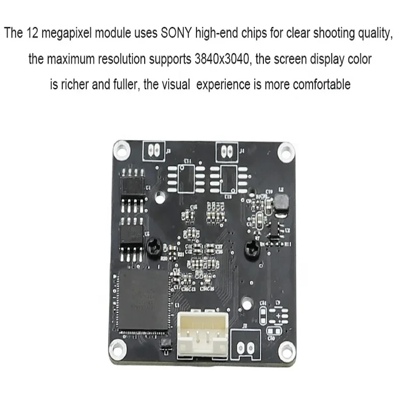 Industrial Machine Vision 1/2.3 Inch 12MP IMX577 CMOS Sensor USB 2.0 Camera Module UVC Plug Play SDK 100 Non-Distortion Lens