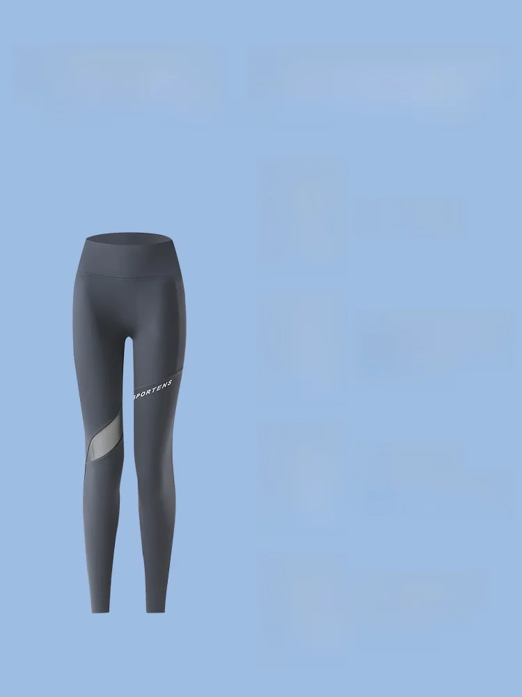 Cintura alta me calças de yoga das mulheres verão fino ajuste boting calças fitn controle de barriga levantamento de bunda nove pontos camada base