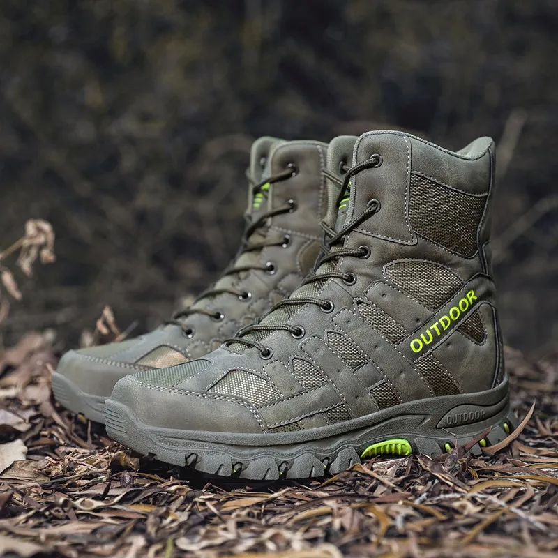 

Men Hiking Shoes Super Light Hiking Boots Man Black Military Tactical Trekking Boots Men's Sneakers Comfortable Walking Shoes
