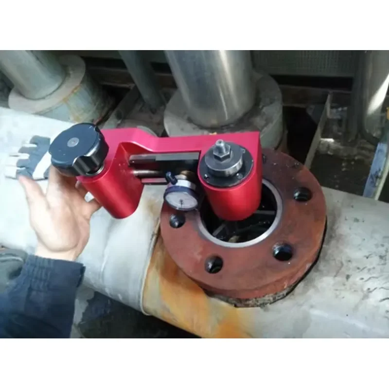 XDFC250 Quick Portable Manual Flange Facer Hand Power Facing Machine on Site Machining Raise Flanges