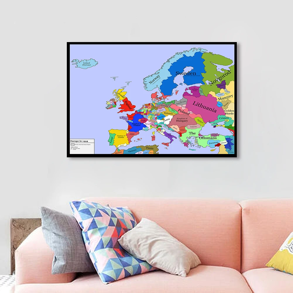 poster-de-arte-de-parede-para-criancas-84-59-cm-europa-mapa-retro-vintage-pintura-em-tela-decoracao-de-casa-material-escolar