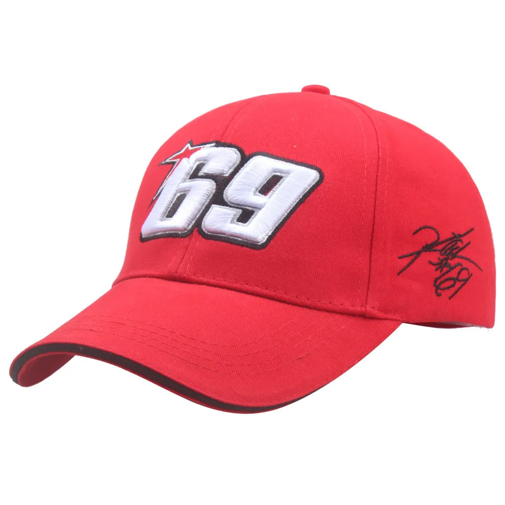 New Motorcycle Racing Baseball Cap For Men Wholesale 3D Embroidery 69 Snapback Hat For Men Trucker Bones Unisex Hip Hop Caps