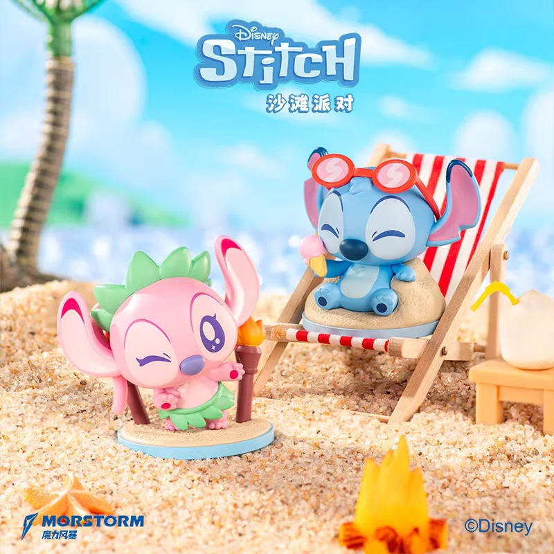 New Stitch Beach Party Blind Box Toy Official Summer Limited Figures Collectible Desk Decor Kids Birthday Christmas Gifts view 2