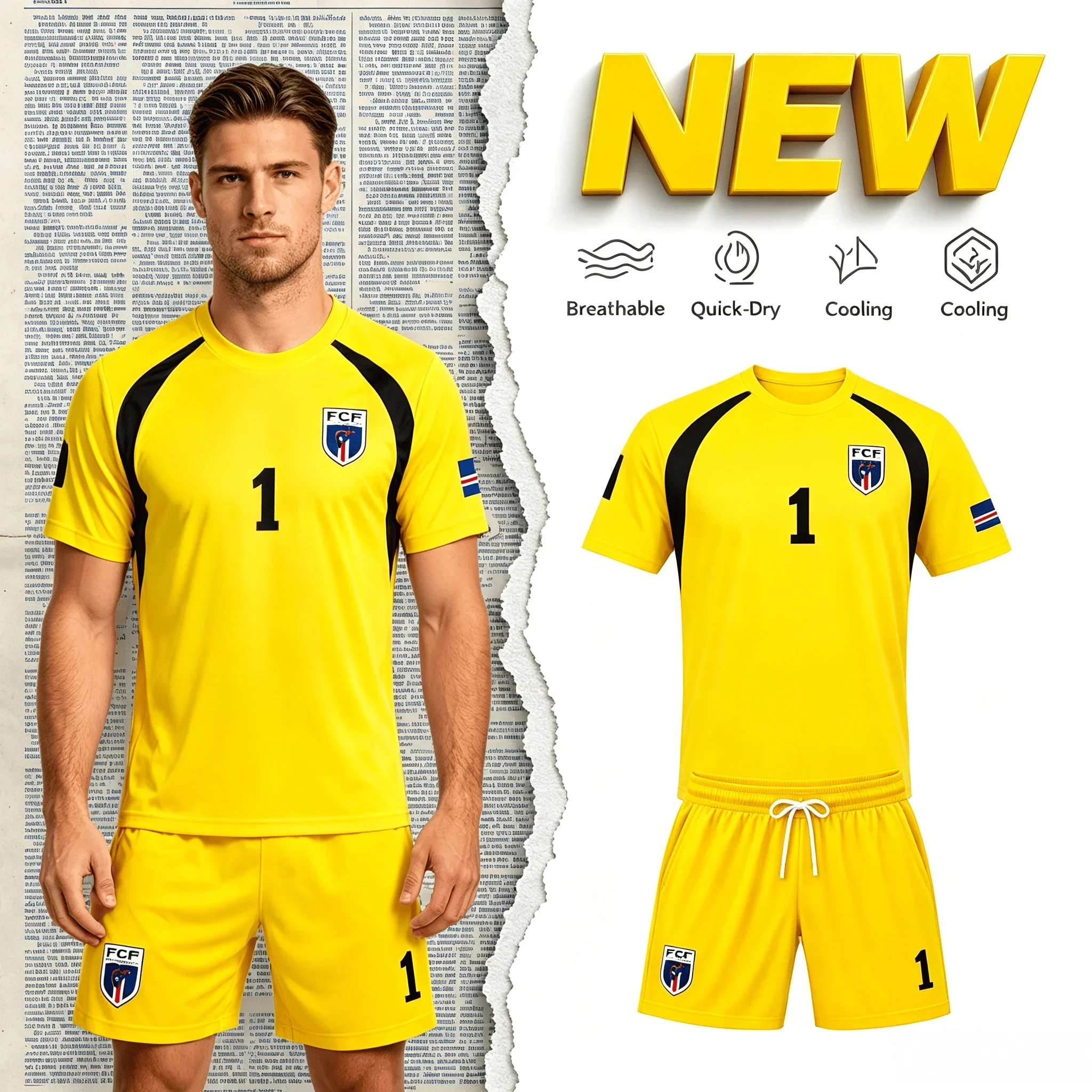 2026 Kap Verde Kinder Fußballtrikot-Set Jungen Mädchen Fan Kurzarm T-Shirt Shorts 2-teiliges Sport-Trainings-Sommer-Uniform-Set – Detail 6