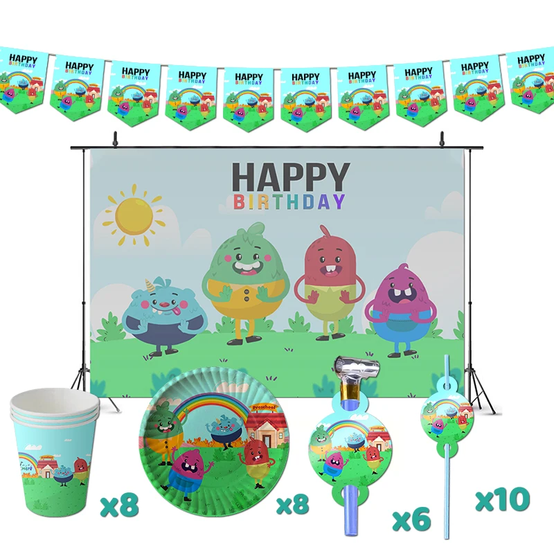 Kiboomers Birthday Party Decorations Learning Theme Supplys Banner Cups