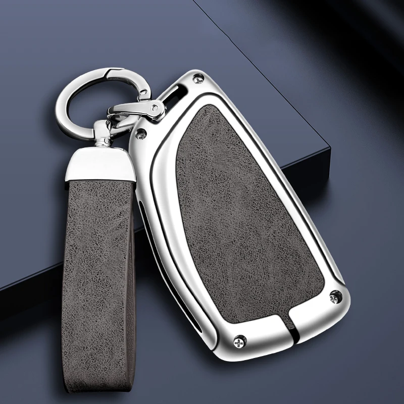 

Zinc Alloy Leather Car Remote Key Case Cover Shell For Buick ENVISION S Plus Avenir 2020 2021 2022 Auto Keychain Accessories