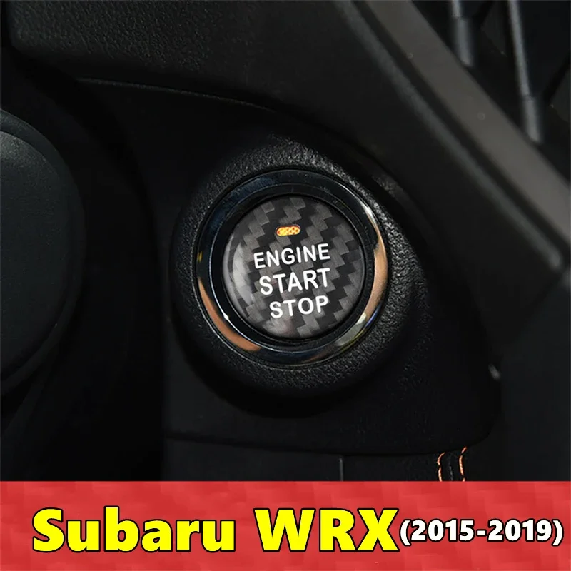 

For Subaru WRX Car Engine Start Stop Button Cover Real Carbon Fiber Sticker 2015 2016 2017 2018 2019
