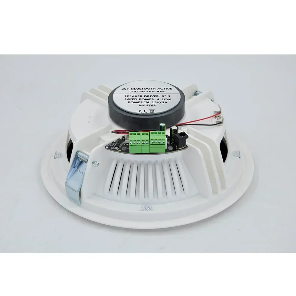 8 inch Bluetooth-plafondluidspreker Ingebouwde digitale klasse D-versterker 20 W stereoluidspreker Home Sound System Audio Residentieel