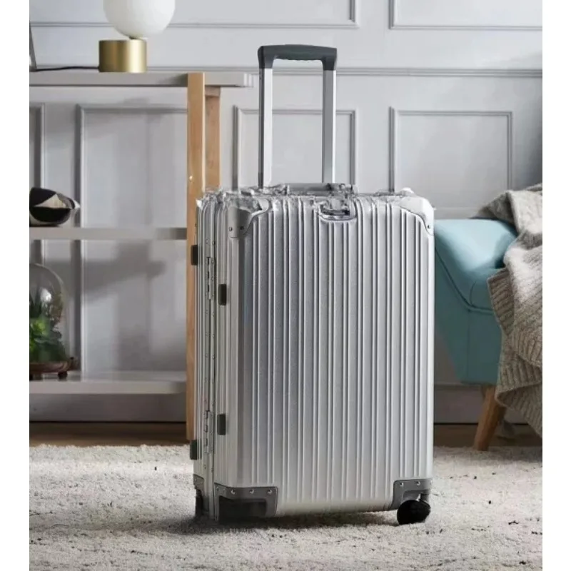 

All-Aluminum Magnesium Alloy Luggage Suitcases Travel Password Trolley Medium Size Luggage Case Travel Luggage Metal